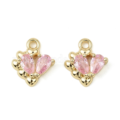 Латунные микро проложить кубического циркония подвески KK-C107-14A-G-1