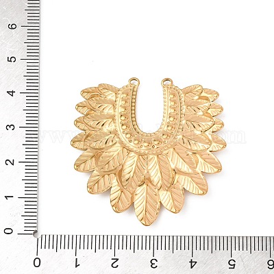 Подвеска из нержавеющей стали 304 со стразами STAS-D129-07G-1