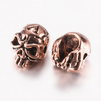 Сплавочные овальные бусины тибетского стиля  PALLOY-F200-11ARG-1