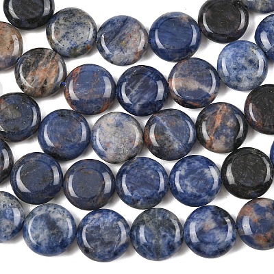 Природный содалит бисер нитей&nbsp;G-L648-B07-15mm-1