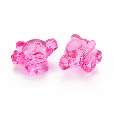 Прозрачные акриловые бусины&nbsp;TACR-S154-48B-1