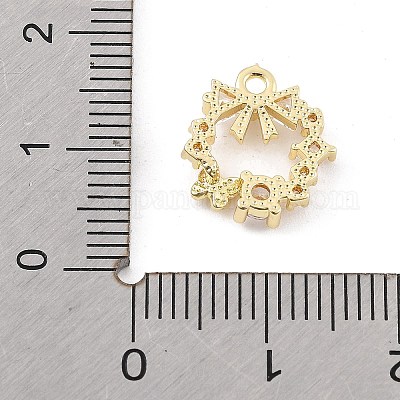 Латунные микро проложить кубического циркония подвески KK-K371-41A-G-1