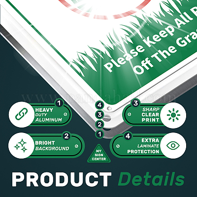 Уф-защищенный и водонепроницаемый алюминиевый предупреждающие знаки AJEW-WH0111-H11-1