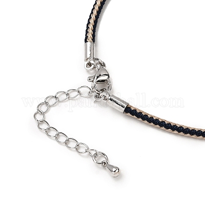 Изготовление ожерелья из плетеного нейлонового шнура толщиной 2.5 мм FIND-G095-01P-10-1