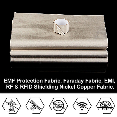 Wholesale OLYCRAFT 2Pcs Faraday Fabric Kit 43 x 39 Inch Conductive  Shielding Faraday Cloth Fabric 36 Inch Faraday Cloth Tape Anti Radiation  Fabric EMI Shielding Interference Signal Blocking RFID RF Shield 