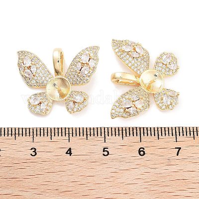 Латунные прозрачные колышки из циркония KK-P271-13G-1