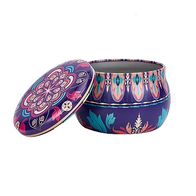 Печатная коробка для хранения жести CON-WH0082-002-1