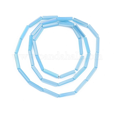 Стеклянные бусины с гальваническим покрытием  EGLA-Q128-11A-AB04-1