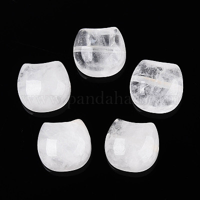 Бусины из натурального кварцевого кристалла в форме головы кошки G-T144-05E-1