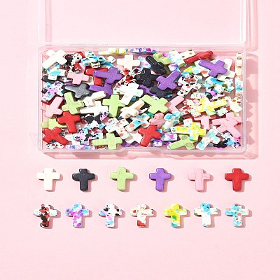 120шт набор из 13-х цветных синтетических бирюзовых бусин G-FS0005-84-1