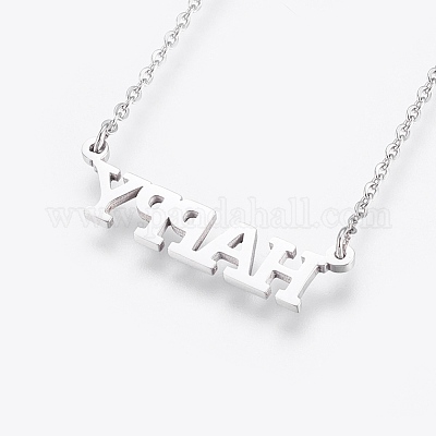 Не тускнеющие подвески из нержавеющей стали 304 NJEW-P224-03P-1