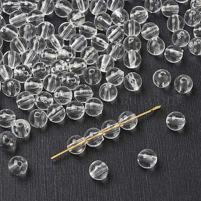 Прозрачные акриловые бусины&nbsp;X-PL526_6MM-1