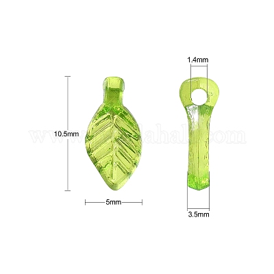 100шт прозрачные акриловые подвески MACR-CJ0001-57-1