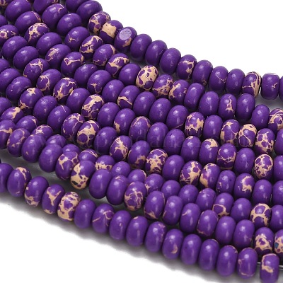 Синтетические имперские нитки из бисера яшмы G-Z110-B04-2x4mm-03-1