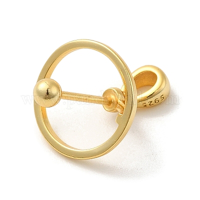 925 серебряная скоба в виде медальона в виде планеты STER-NH0001-55C-G-1