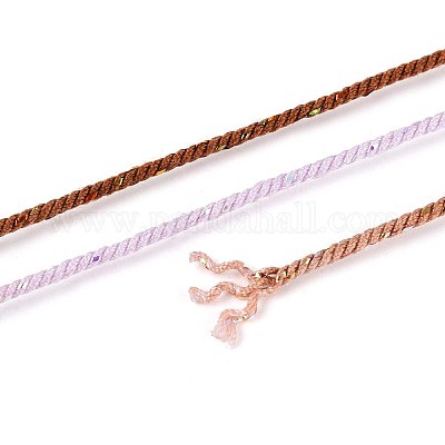 27 м сегментно окрашенные круглые полиэфирные витые шнуры OCOR-N009-02A-22-1