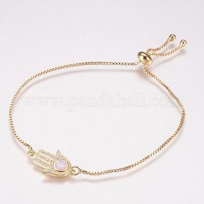 Регулируемые латунные браслеты Боло BJEW-E333-05G-B-1