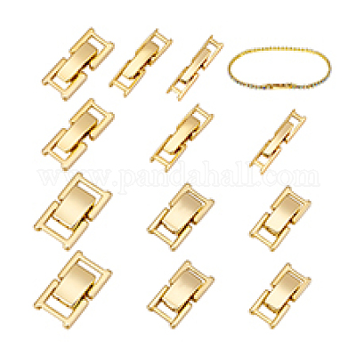 6 стиль латунных застежек для часовых ремешков KK-PH0013-20-1