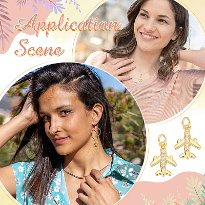 12 шт. Латунные подвески с микропаве KK-ME0001-52-1