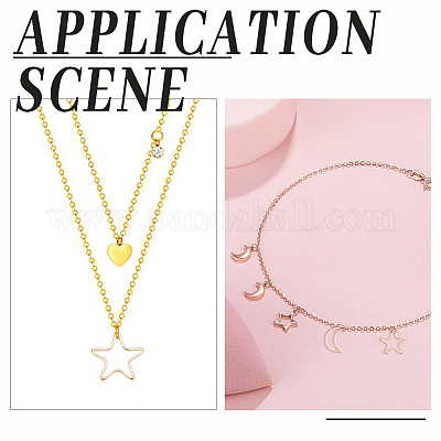 80шт 4 стильных латунных соединительных кольца KK-PH0010-30-1