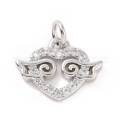 Латунные микро проложить кубического циркония подвески KK-C012-23P-1