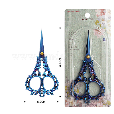 ステンレス製のはさみ 刺繍はさみ はさみ 亜鉛合金製ハンドル付き