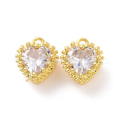 Подвески из латуни с прозрачным стеклом KK-E068-VF190-1