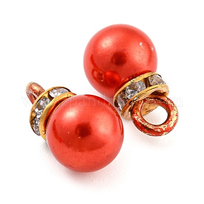 (распродажа с дефектом: окрашенное кольцо)подвески из АБС-пластика с имитацией жемчуга KY-XCP0001-25G-05-1