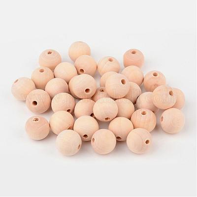 Незаконченные деревянные бусы WOOD-X0003-01A-LF-1