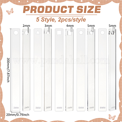 2 комплект прозрачных акриловых досок для прессования глины TOOL-BC0002-60-1