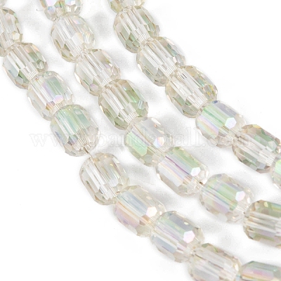 Стеклянные бусины с гальваническим покрытием  EGLA-D031-01R-1