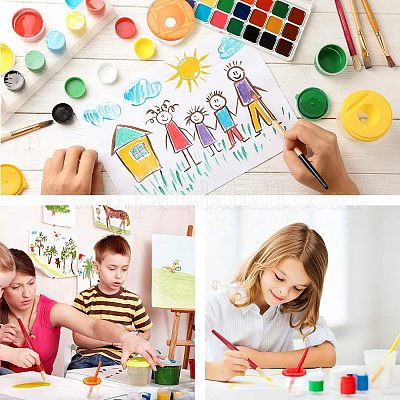 Детские пластиковые стаканчики с краской без разливов AJEW-NB0001-73-1