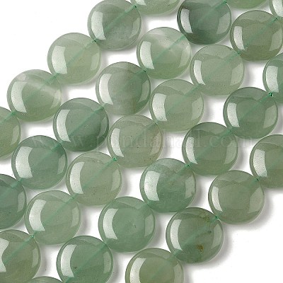 Естественный зеленый авантюрин бисер нитей G375-27-1