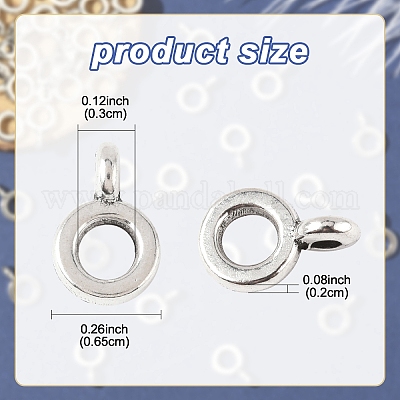 50шт вешалки в тибетском стиле TIBE-YW00001-73-1