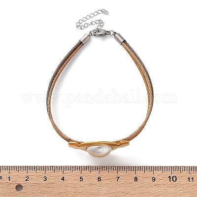 Многорядные браслеты из нержавеющей стали 304 BJEW-A036-07G-1