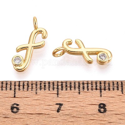 Латунные микро проложить кубического циркония подвески KK-N263-97G-F-1