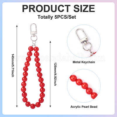 Пластиковые бусины подвесные украшения HJEW-TAC0064-02-1