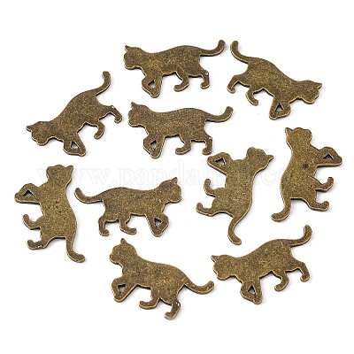 Кабошоны для котят из сплава PALLOY-WH0072-73D-AB-1