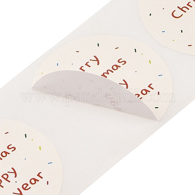 Рождественские тематические бумажные самоклеящиеся наклейки DIY-M070-08B-1