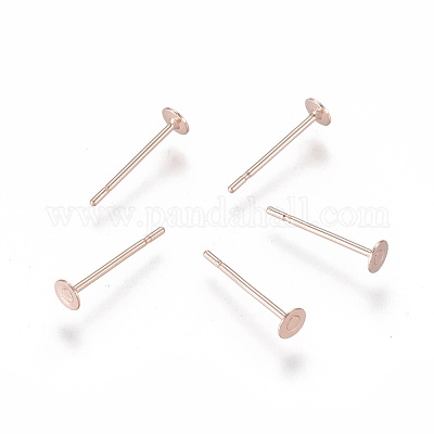 Фурнитура для сережек-гвоздиков из нержавеющей стали 304 STAS-H436-24RG-3mm-1