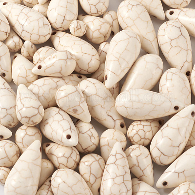 105 шт. 3 стиля синтетических бирюзовых бусин G-TA0001-91B-1