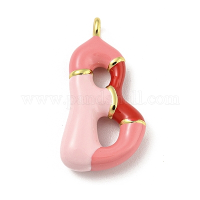 Латунь эмаль подвески KK-E093-03G-B-1