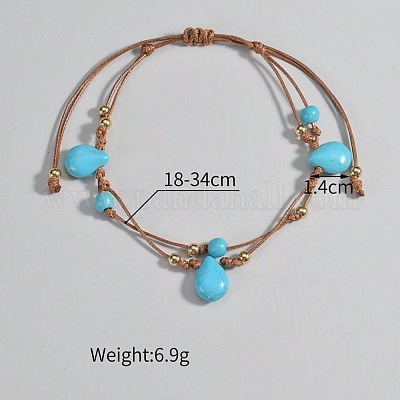 Браслеты на ногу в стиле бохо-стиль с каплевидной формой FS-WGDC0FD-01-1