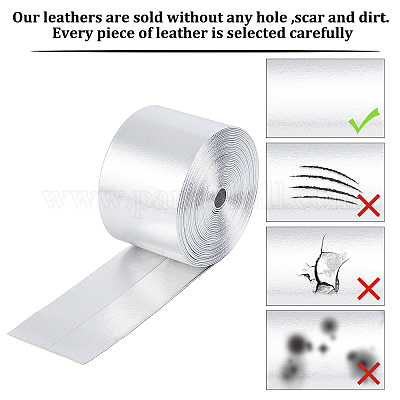 Мягкий плоский шнур из искусственной кожи&nbsp;LC-WH0006-03A-01-1