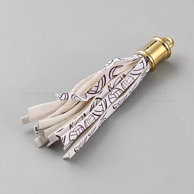 Подвески из искусственной кожи с кисточками FIND-CJC0011-56B-1