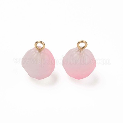 Двухцветные стеклянные подвески GLAA-Q092-05C-1