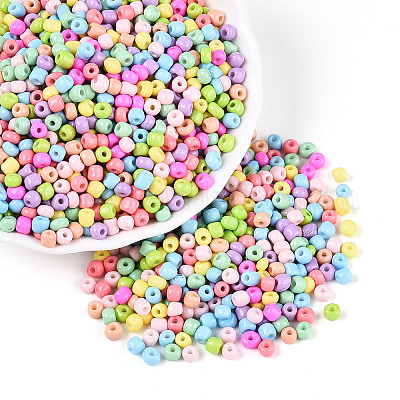 6/0 выпечка краска стеклянные бусины SEED-S003-KM-02-1