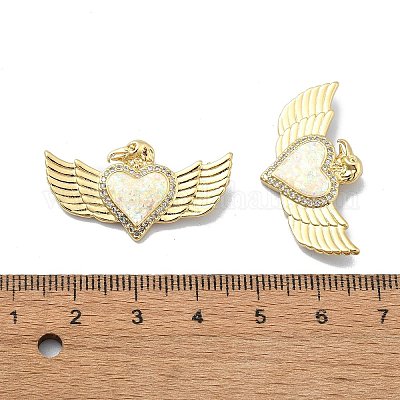 Латунные микропаве прозрачные подвески с фианитом KK-A221-19F-G-1