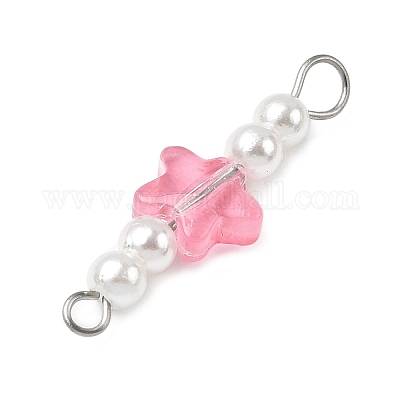 11 шт. подвески-соединители из искусственного жемчуга из стекла и АБС-пластика PALLOY-JF04574-1