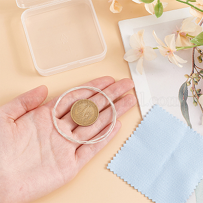 2 м полужесткой серебряной проволоки 925 пробы STER-GO0001-31-1